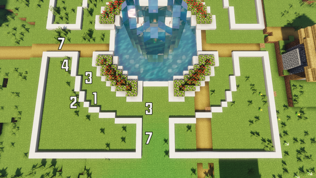 我的世界喷泉广场怎么建造